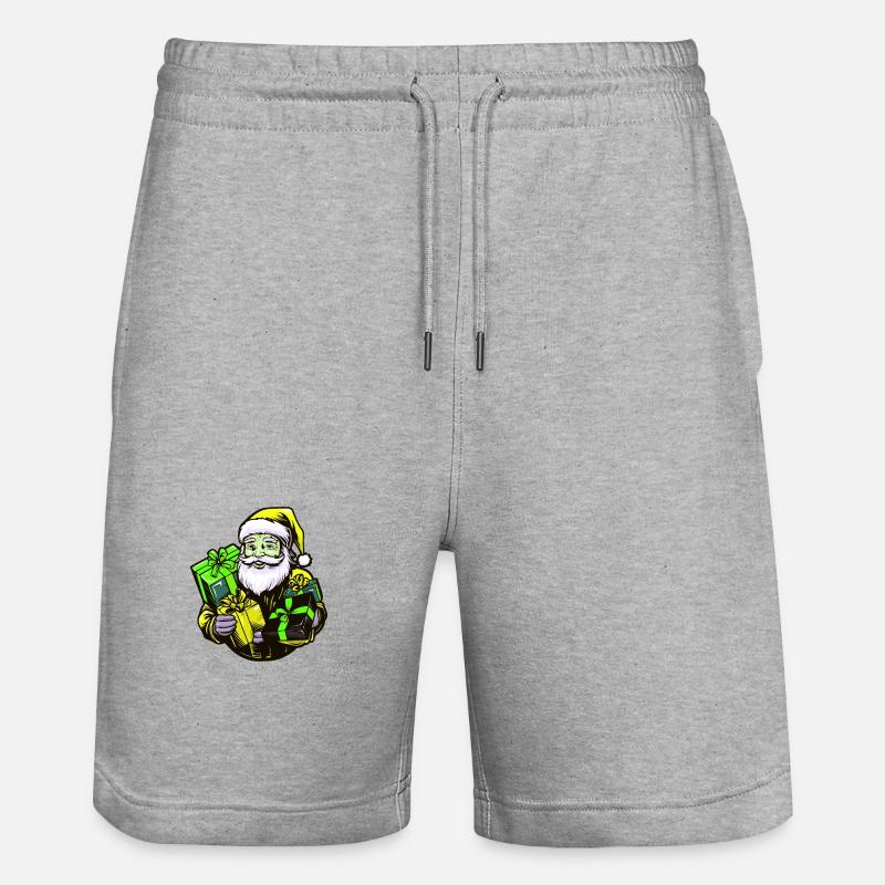 Cadeaux du Père Noël - Short de jogging bio TRAINER Stanley/Stella unisexe - gris chiné