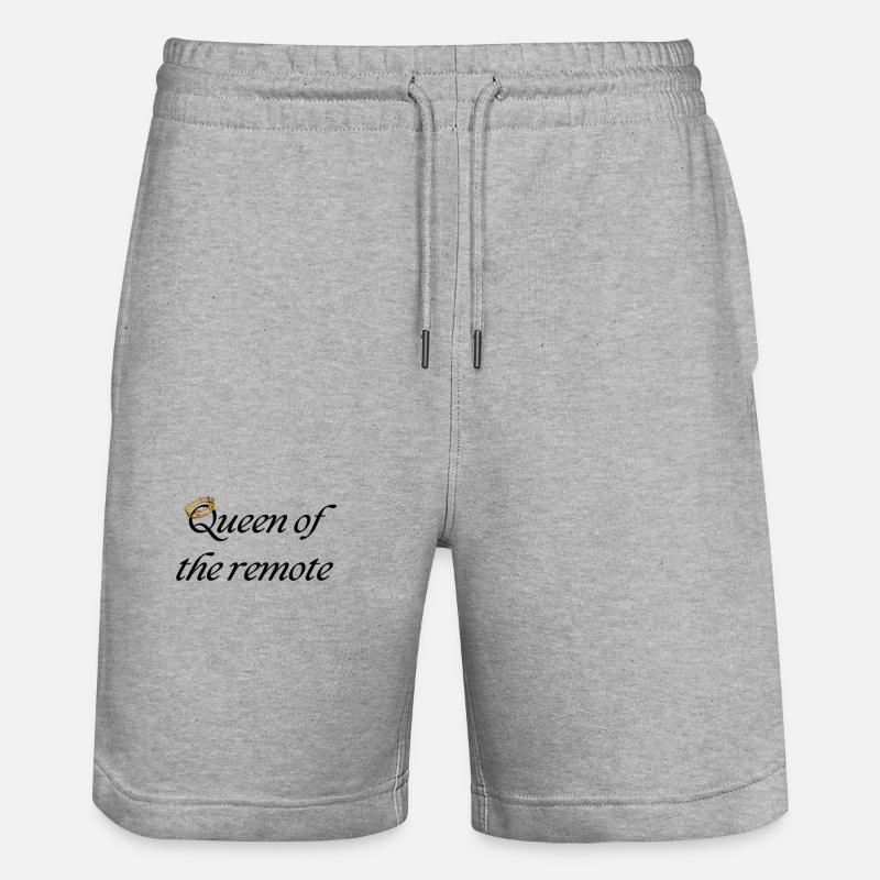 Reine de la télécommande - Short de jogging bio TRAINER Stanley/Stella unisexe - gris chiné
