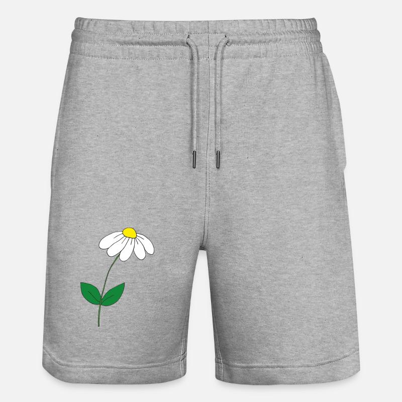 süsses Gänseblümchen - Stanley/Stella Unisex Bio Joggingshorts Trainer  - Grau meliert