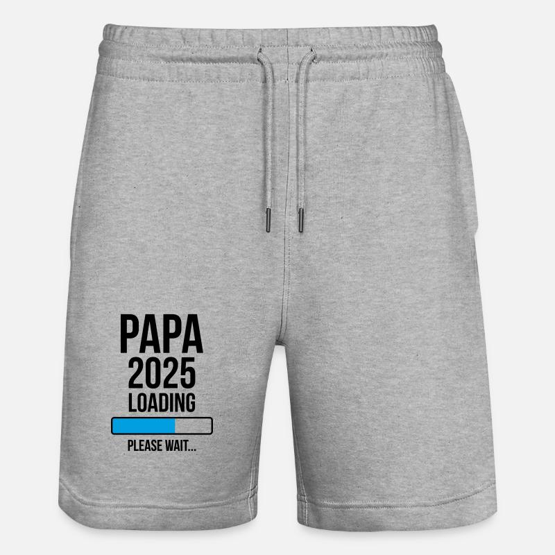Papa 2025 Loading Please wait... - Short de jogging bio TRAINER Stanley/Stella unisexe - gris chiné