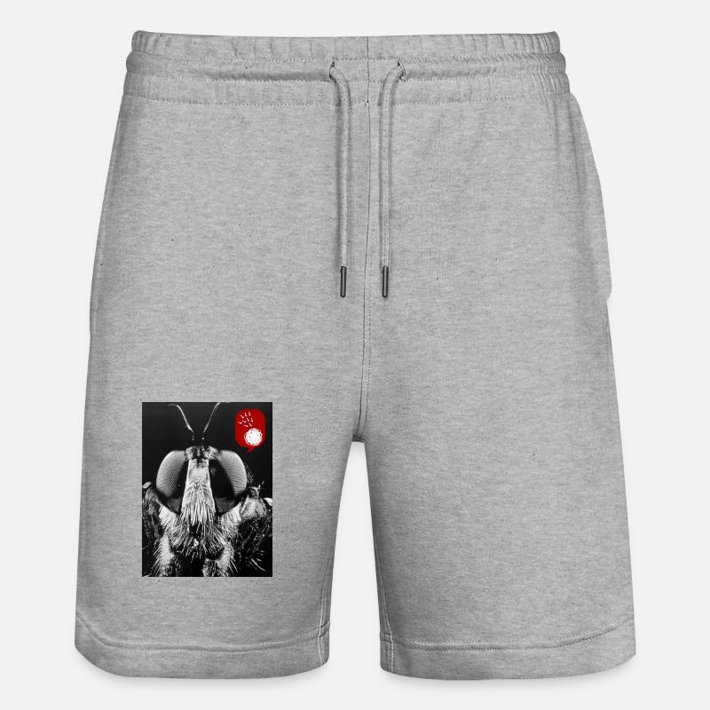 Bug off (Bug désactivé) - Short de jogging bio TRAINER Stanley/Stella unisexe - gris chiné