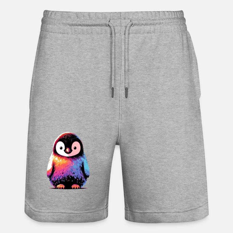 Pingouin - Short de jogging bio TRAINER Stanley/Stella unisexe - gris chiné