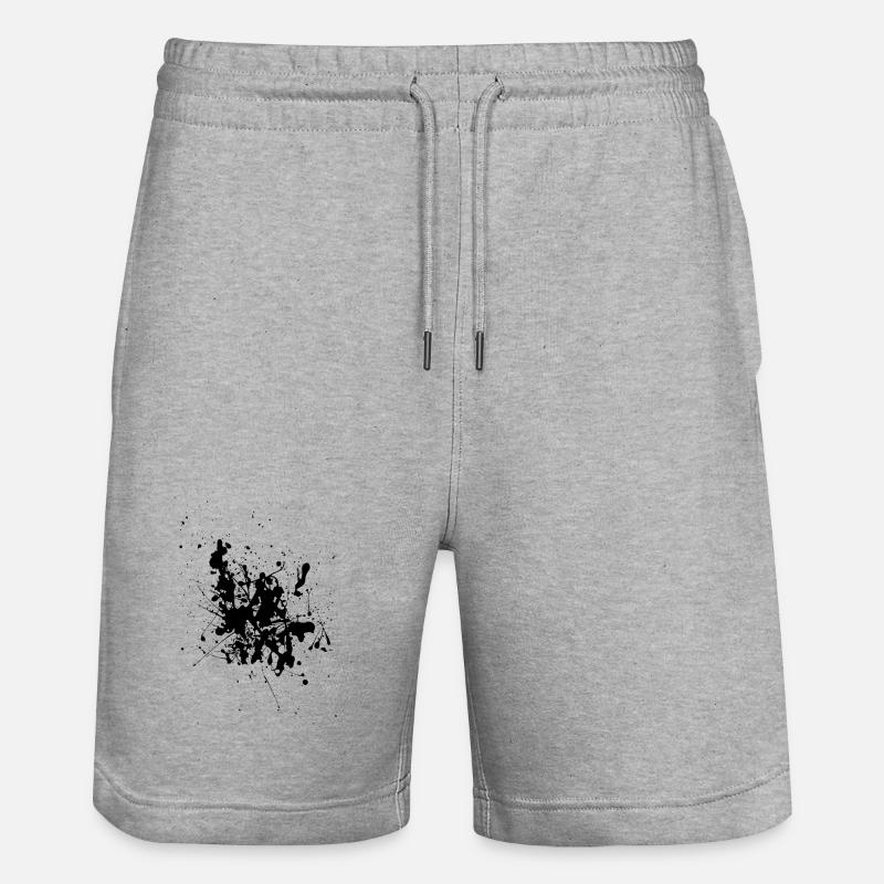 Noir.Splash - Short de jogging bio TRAINER Stanley/Stella unisexe - gris chiné