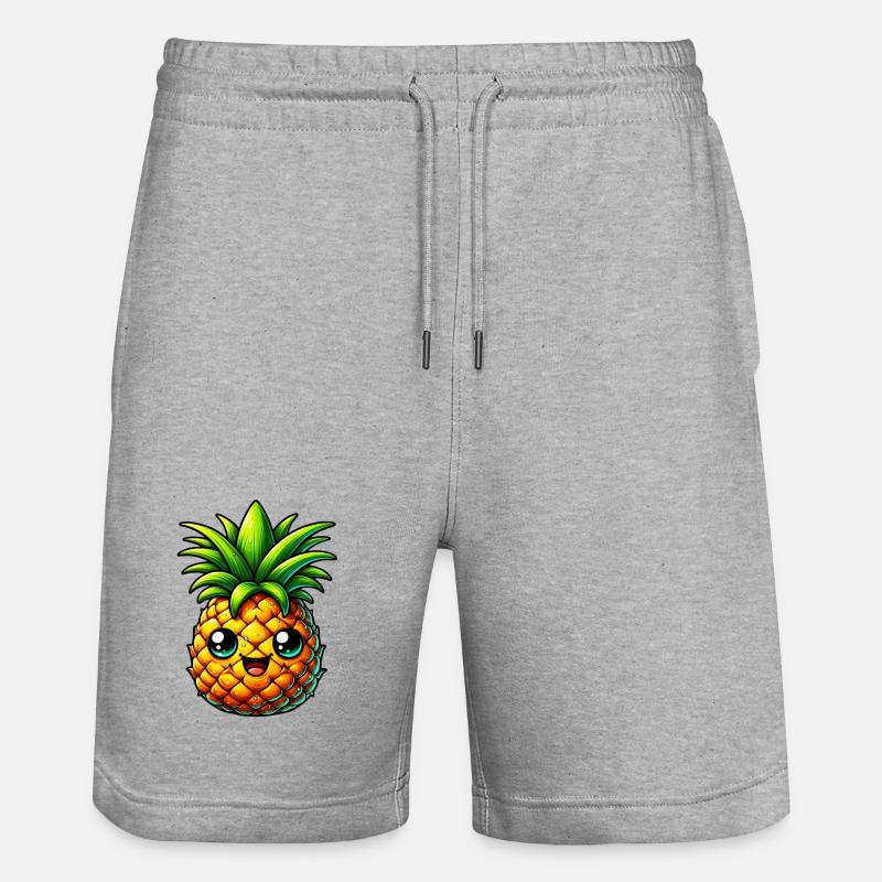 Ananas - Short de jogging bio TRAINER Stanley/Stella unisexe - gris chiné