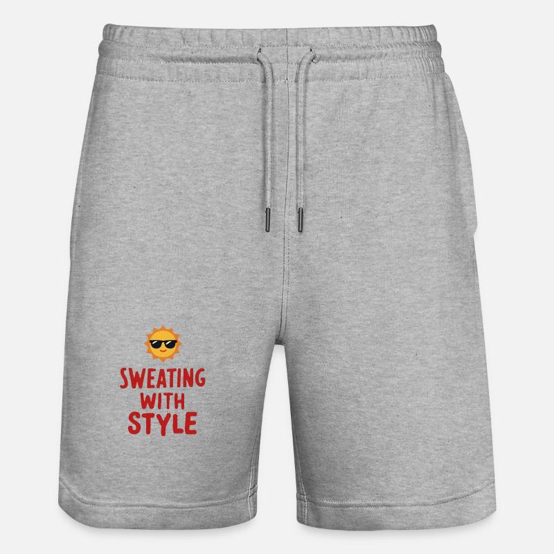 Transpirer avec style - Short de jogging bio TRAINER Stanley/Stella unisexe - gris chiné