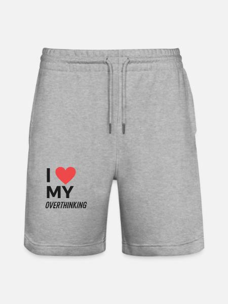 J’adore trop réfléchir - Short de jogging bio TRAINER Stanley/Stella unisexe - gris chiné