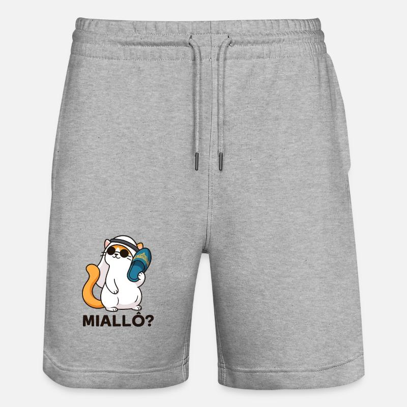 Chatpelle #1 - Miallô? - Short de jogging bio TRAINER Stanley/Stella unisexe - gris chiné