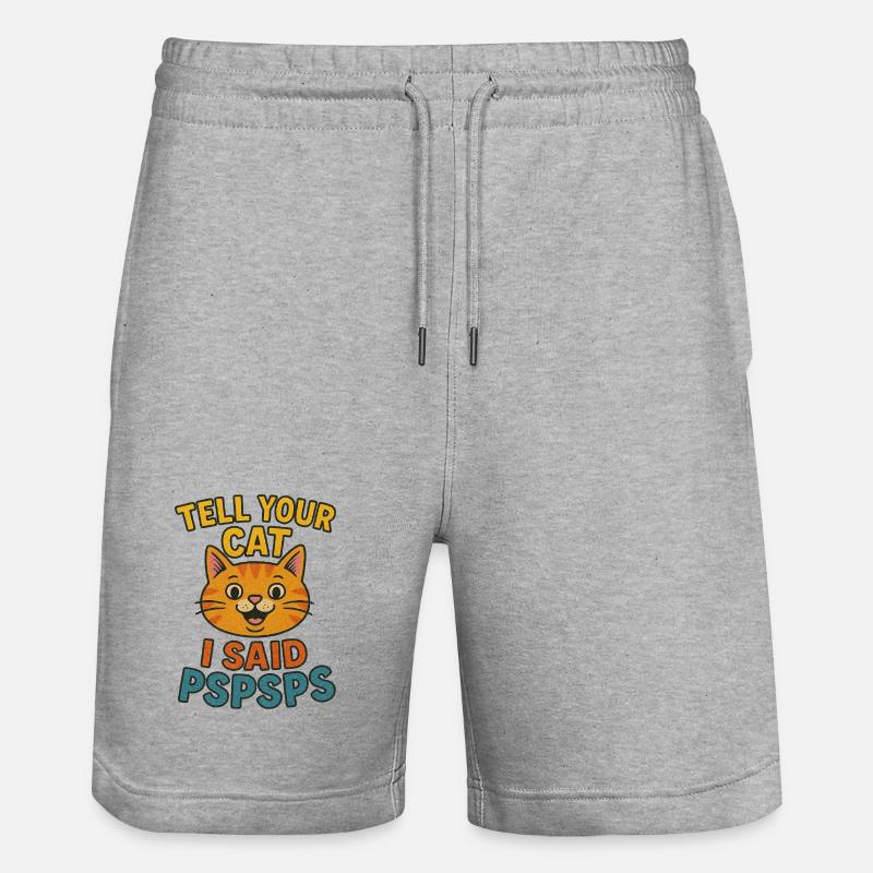 PSPSPS - Short de jogging bio TRAINER Stanley/Stella unisexe - gris chiné