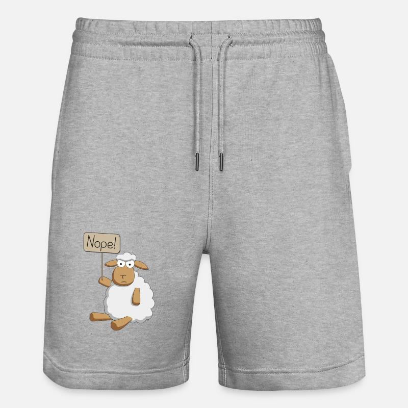 No! - pecore in protesta - Pantaloncini da jogger ecologici unisex Trainer di Stanley/Stella - grigio melange