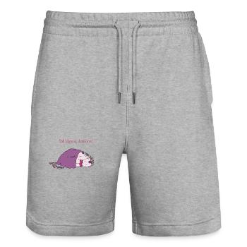 Still Magical, Just Tired - Stanley/Stella Unisex Bio Joggingshorts Trainer  - Grau meliert - Vorne - Nik (191cm) & Marisol (170cm)