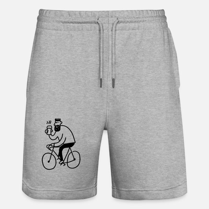 Hipster Biker - Short de jogging bio TRAINER Stanley/Stella unisexe - gris chiné