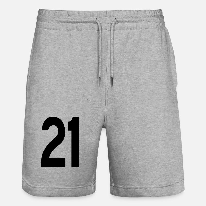 21 - Short de jogging bio TRAINER Stanley/Stella unisexe - gris chiné