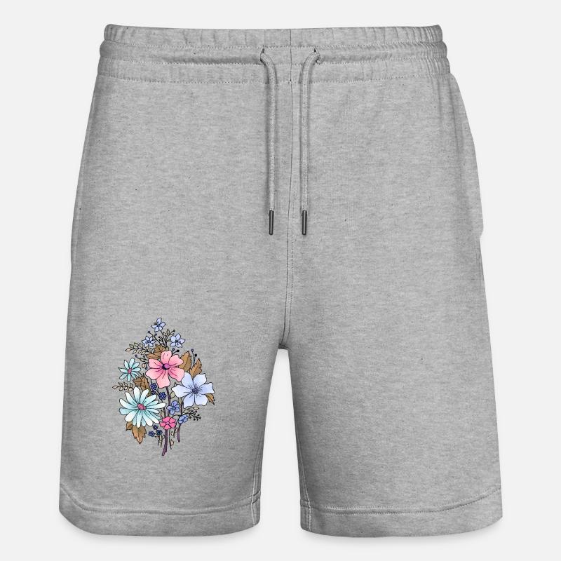 Fleur - Short de jogging bio TRAINER Stanley/Stella unisexe - gris chiné