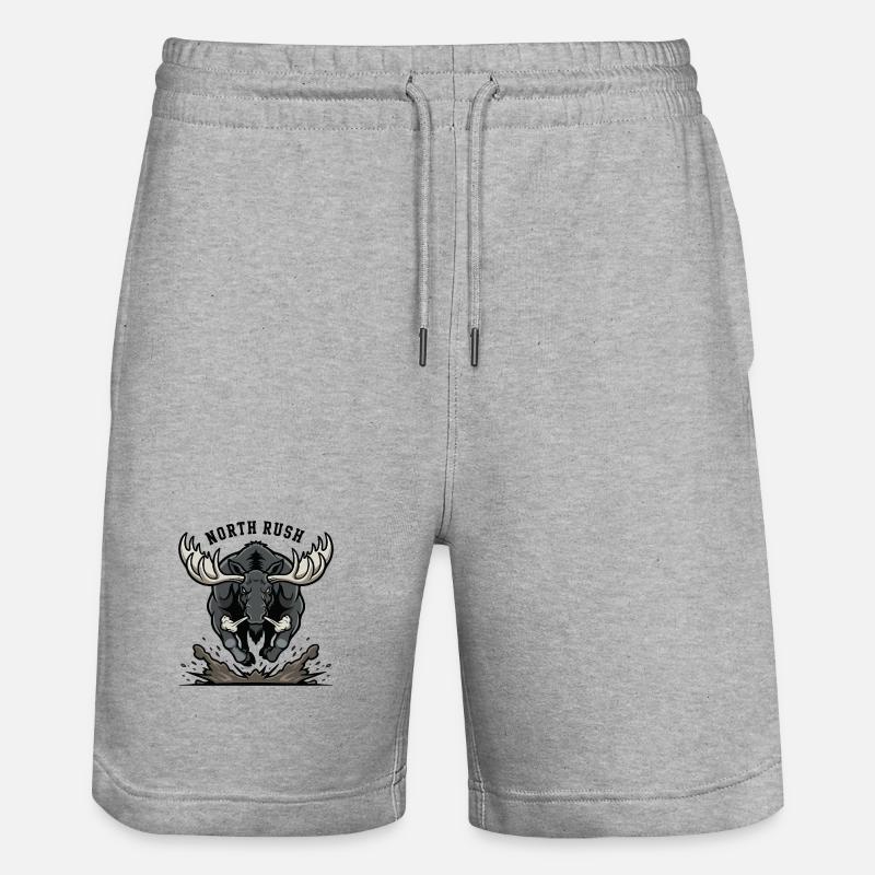 North Rush Élan Force Nordique - Short de jogging bio TRAINER Stanley/Stella unisexe - gris chiné