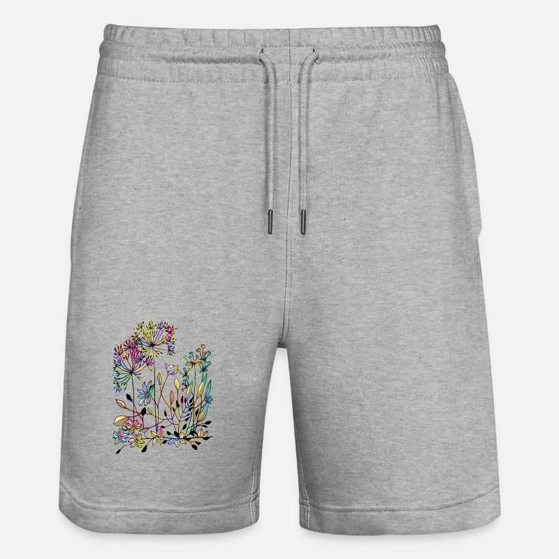 Fleur - Short de jogging bio TRAINER Stanley/Stella unisexe - gris chiné