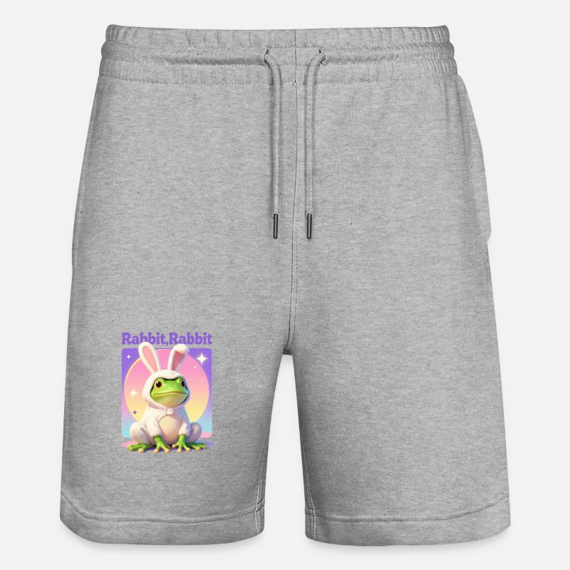 Sueño Conejo - Pantalones cortos de deporte ecológicos unisex Trainer de Stanley/Stella - gris jaspeado
