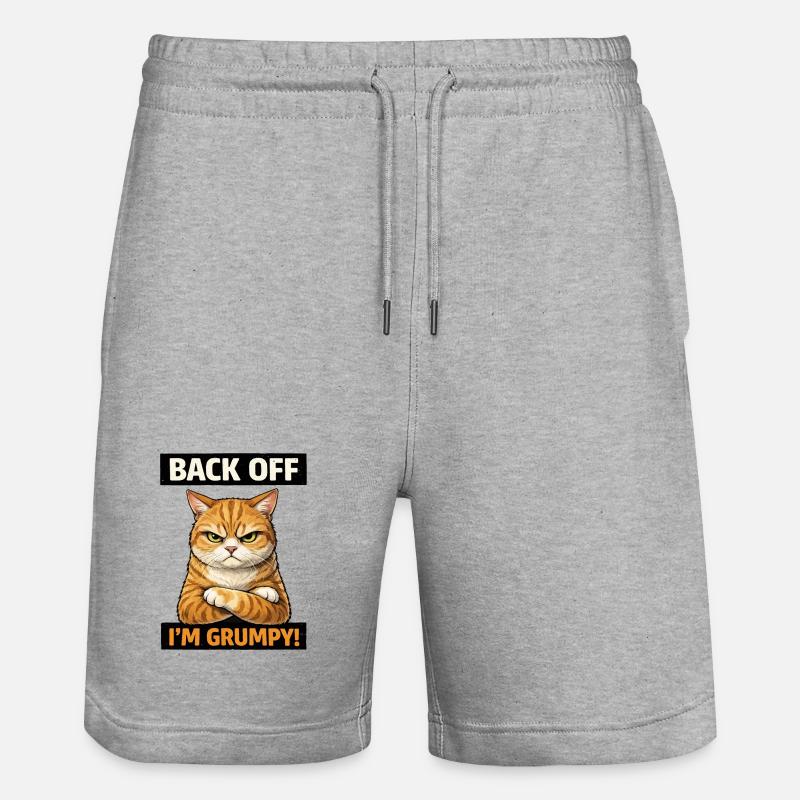 Moody Cat – Déclaration de reculement - Short de jogging bio TRAINER Stanley/Stella unisexe - gris chiné
