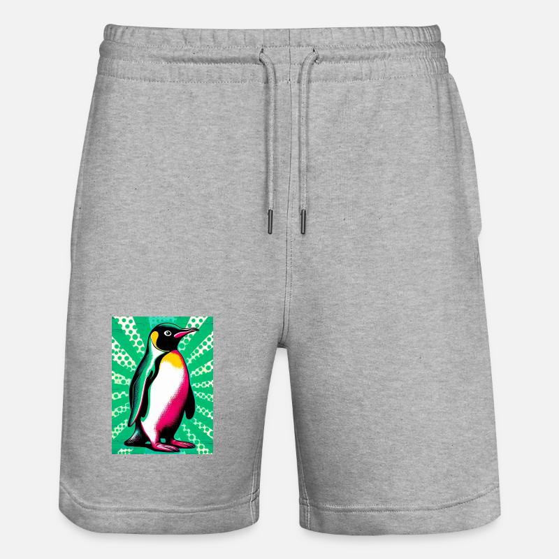 pingouin - Short de jogging bio TRAINER Stanley/Stella unisexe - gris chiné