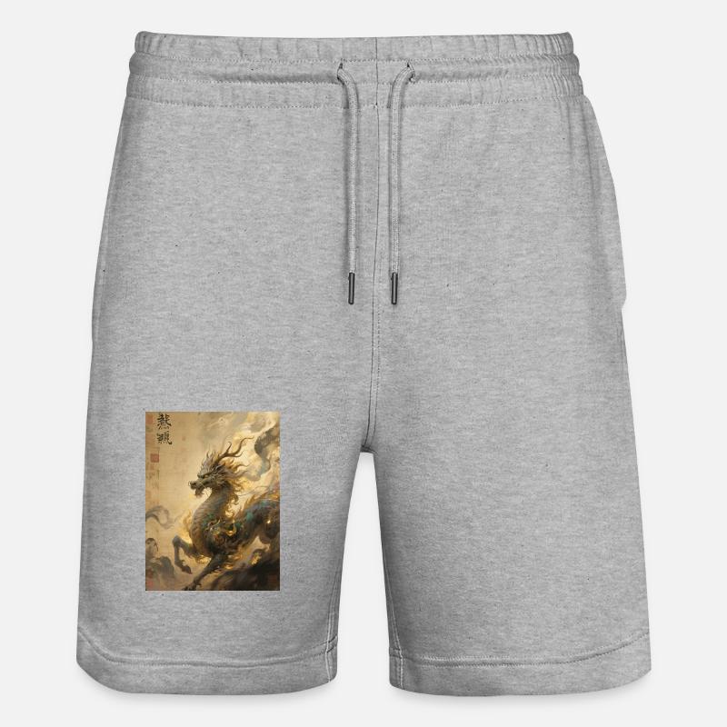 Le Souffle Cosmique : Qilin – Constellation - Short de jogging bio TRAINER Stanley/Stella unisexe - gris chiné
