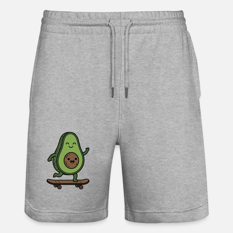 Advocado Skateboard - Short de jogging bio TRAINER Stanley/Stella unisexe - gris chiné