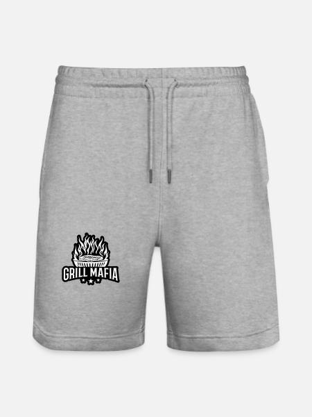 Grill Mafia Grilling - Stanley/Stella Trainer Unisex Organic Jogging Shorts - heather grey