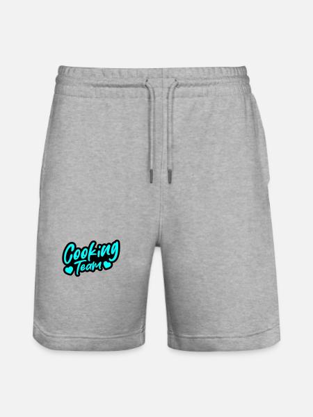 Cooking Team - Stanley/Stella Unisex Bio Joggingshorts Trainer - Grau meliert