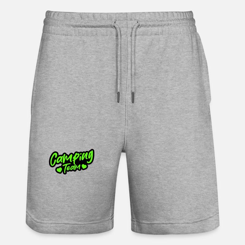 L’équipe du camping - Short de jogging bio TRAINER Stanley/Stella unisexe - gris chiné