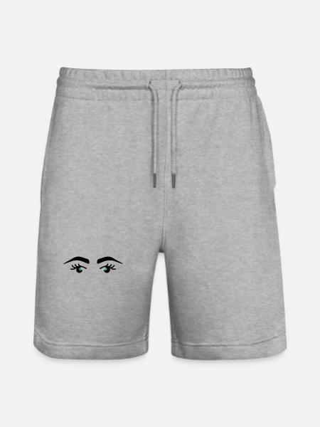 Eyes Eyebrows - Stanley/Stella Trainer Unisex Organic Jogging Shorts - heather grey
