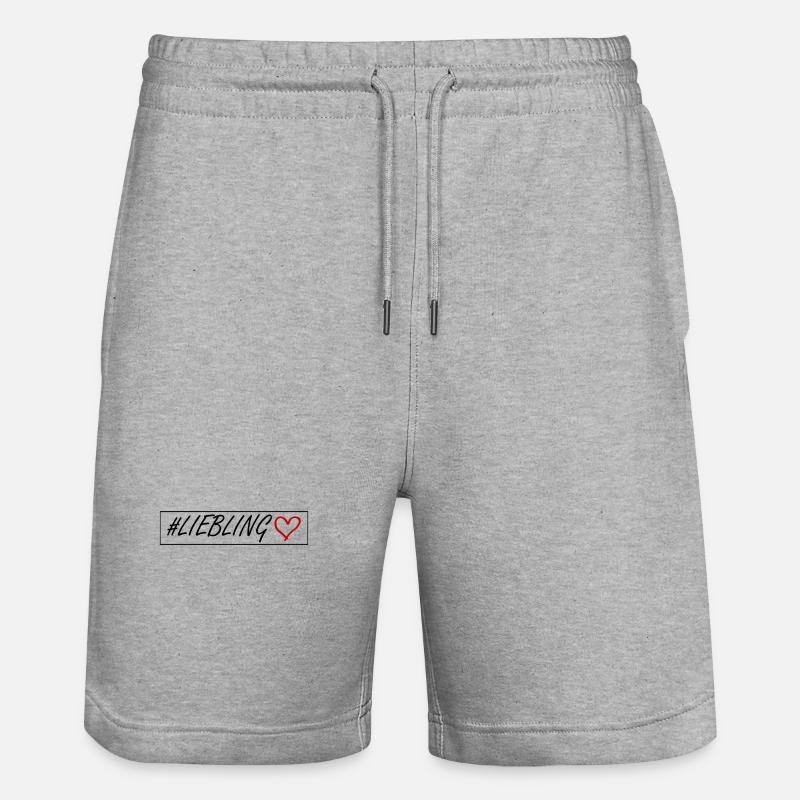 Cœur chéri - Short de jogging bio TRAINER Stanley/Stella unisexe - gris chiné