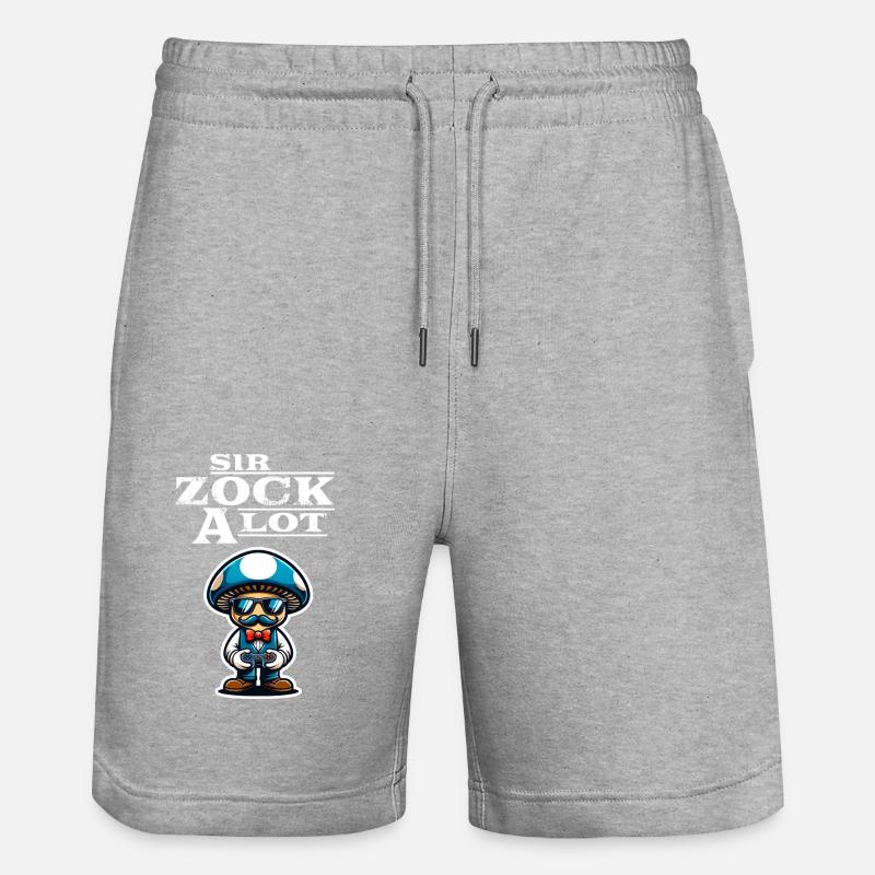 Jeux de joueurs amusants - Short de jogging bio TRAINER Stanley/Stella unisexe - gris chiné