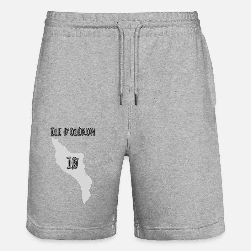 Ile d'oléron iø - Short de jogging bio TRAINER Stanley/Stella unisexe - gris chiné