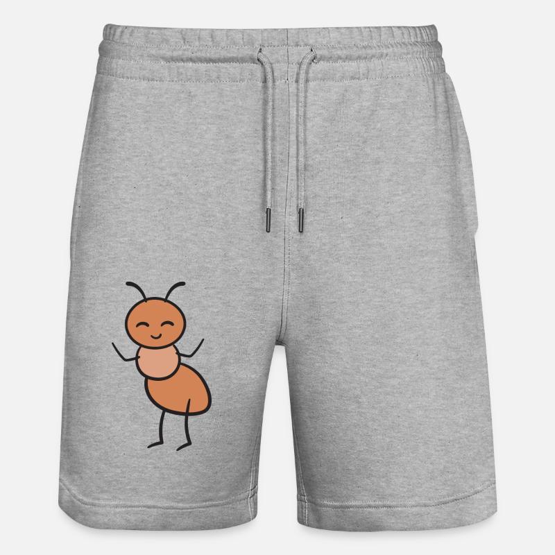 Fourmis - Short de jogging bio TRAINER Stanley/Stella unisexe - gris chiné