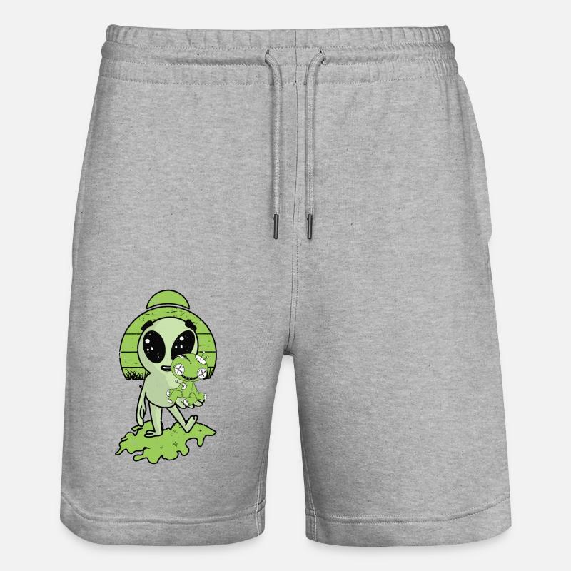 Alien avec Voodoo Doll - Short de jogging bio TRAINER Stanley/Stella unisexe - gris chiné