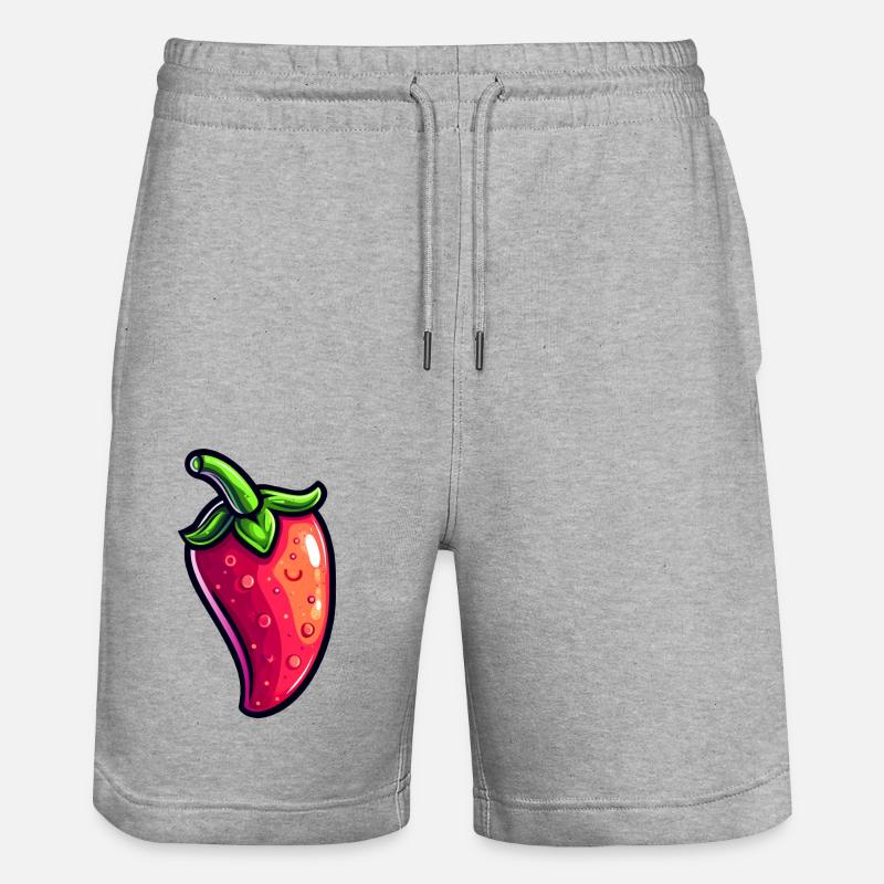 Piment - Short de jogging bio TRAINER Stanley/Stella unisexe - gris chiné