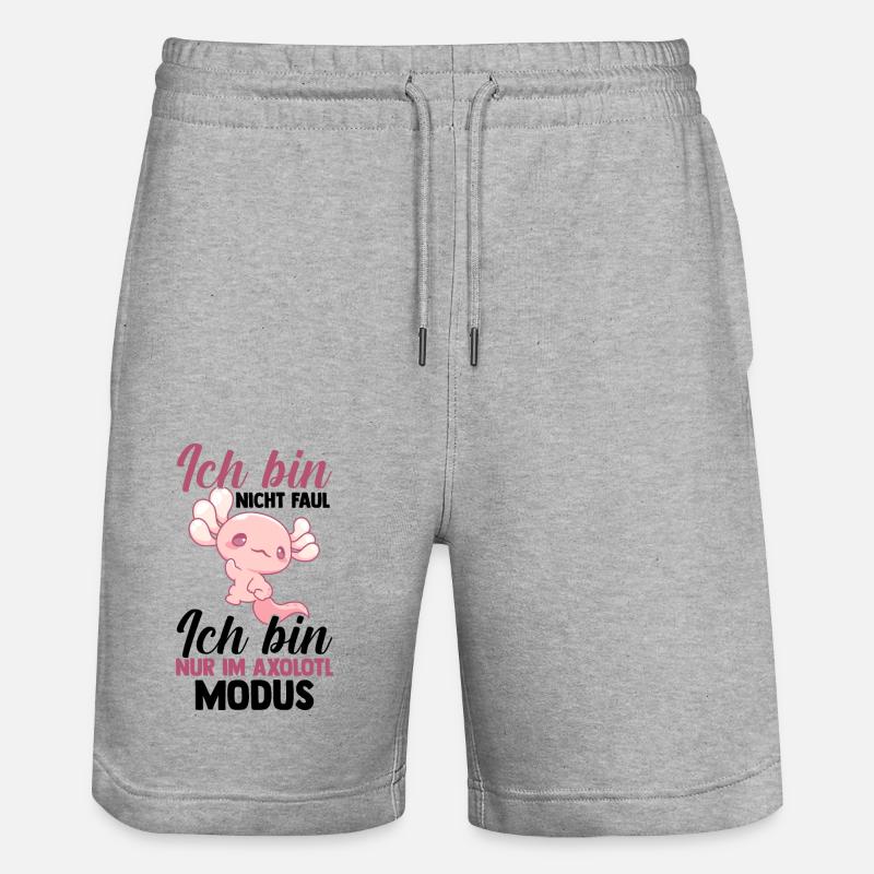 Axolotl - Short de jogging bio TRAINER Stanley/Stella unisexe - gris chiné