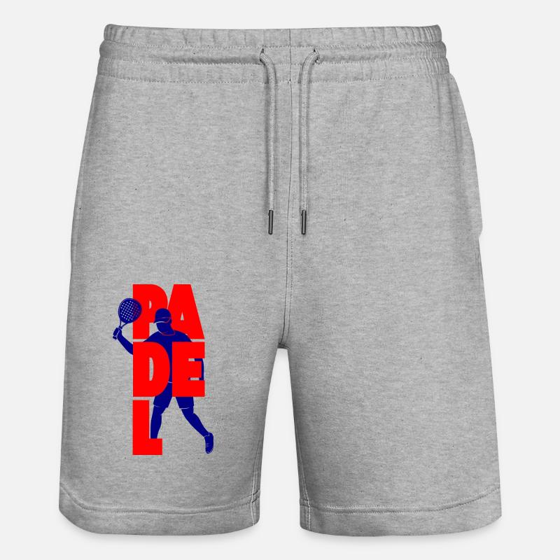 Padel Tennis Conception graphique - Short de jogging bio TRAINER Stanley/Stella unisexe - gris chiné