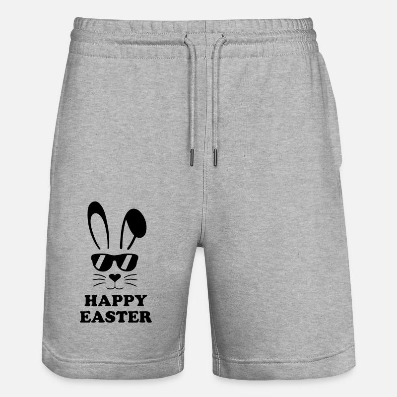 Joyeuses Pâques - Short de jogging bio TRAINER Stanley/Stella unisexe - gris chiné