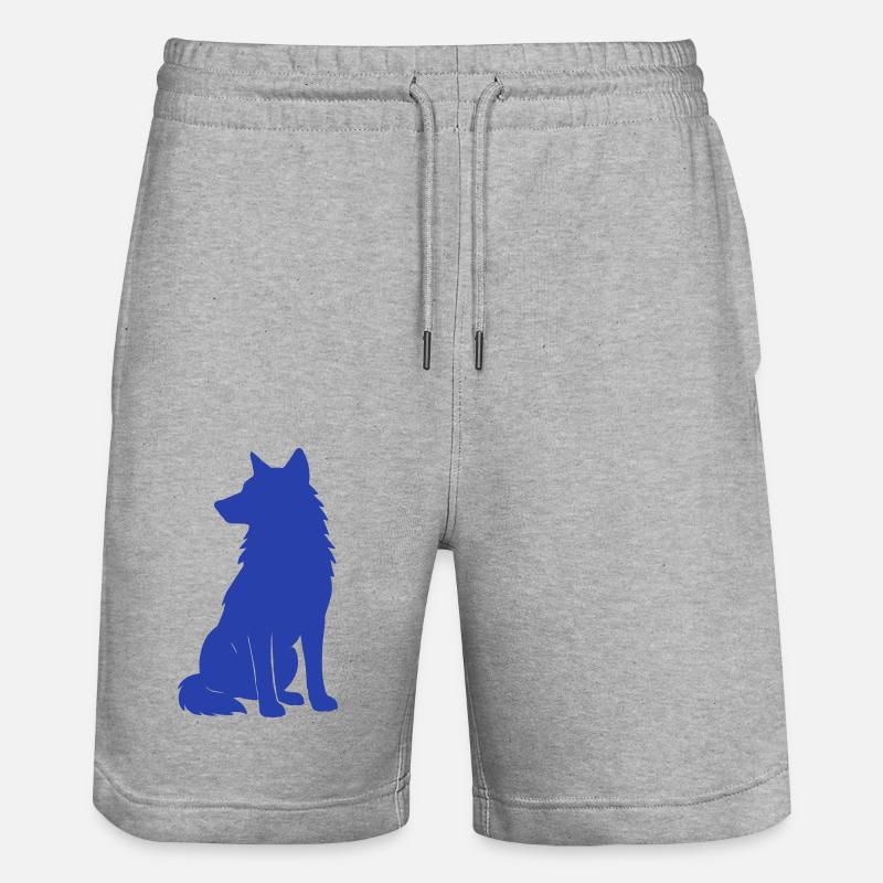 loup - Short de jogging bio TRAINER Stanley/Stella unisexe - gris chiné
