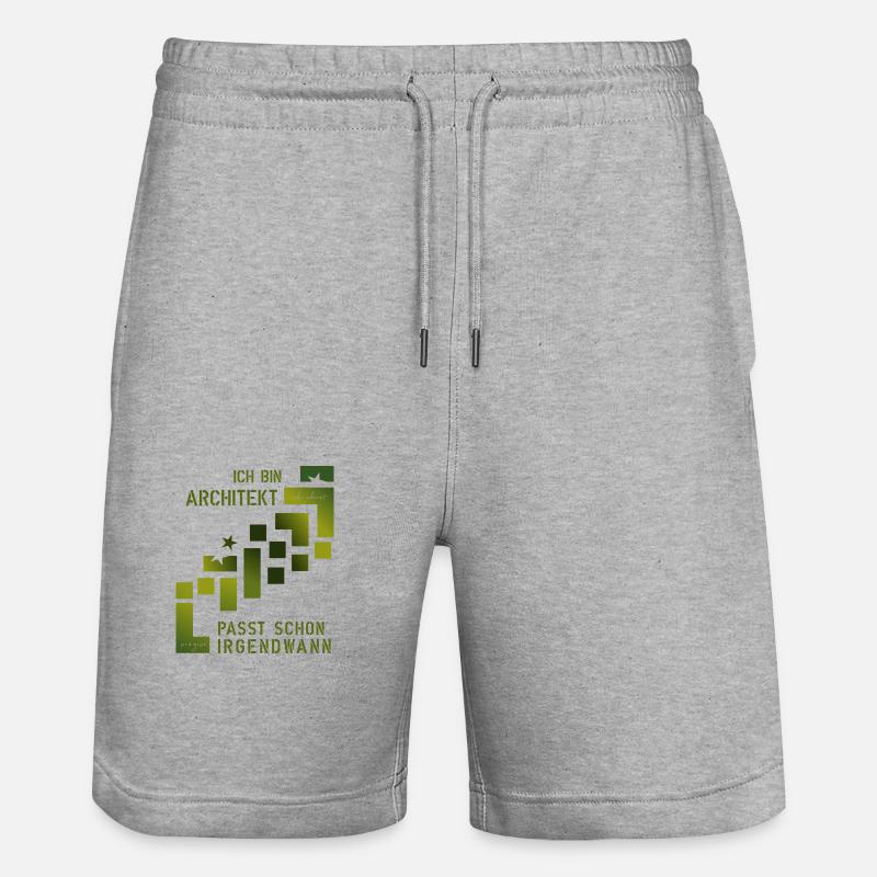 Architecte - Short de jogging bio TRAINER Stanley/Stella unisexe - gris chiné