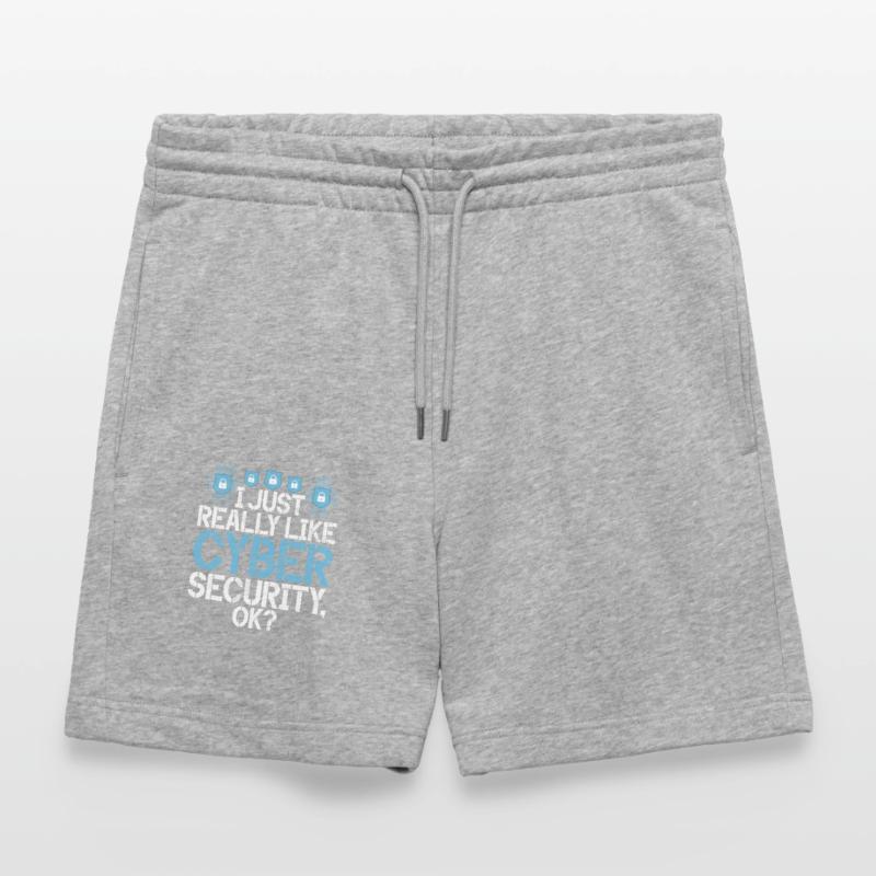 Cyber security hacker hacking Stanley/Stella Trainer Unisex Organic Jogging Shorts