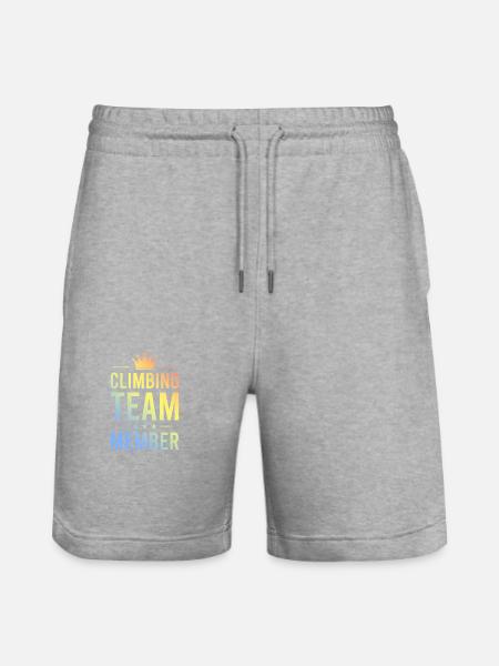 Climbing Team Bunt - Stanley/Stella Unisex Bio Joggingshorts Trainer  - Grau meliert