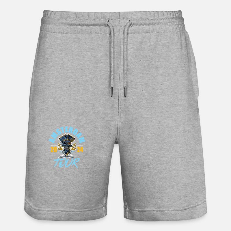 Amsterdam 2024 Skeleton - Short de jogging bio TRAINER Stanley/Stella unisexe - gris chiné