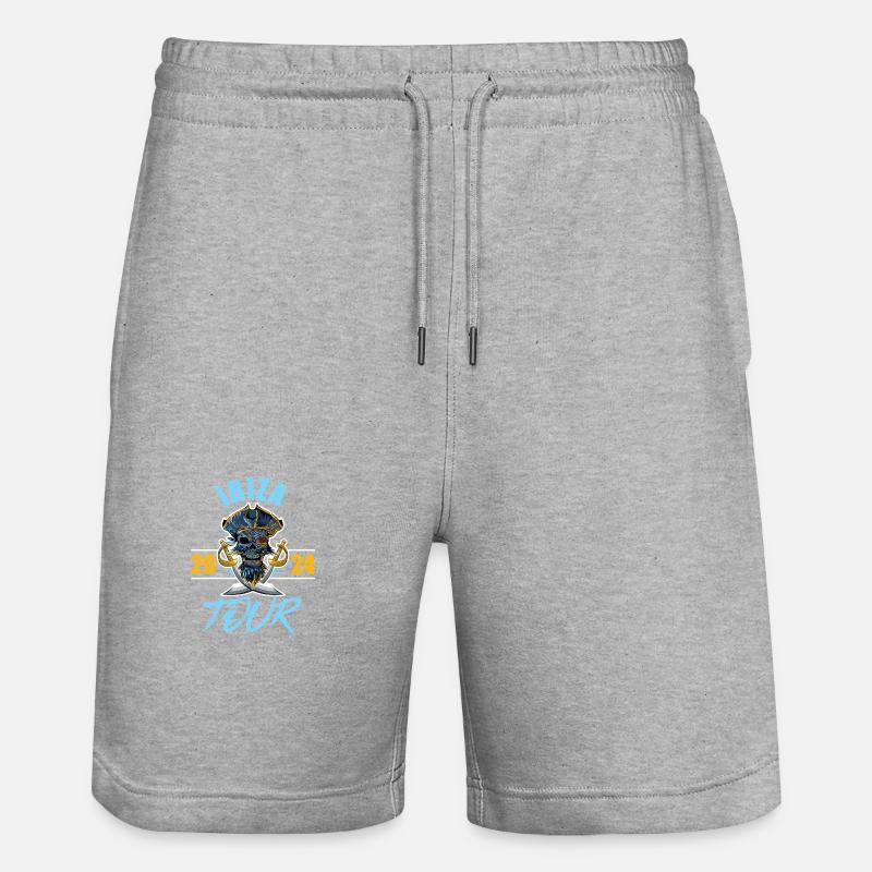 Ibiza 2024 Skeleton - Short de jogging bio TRAINER Stanley/Stella unisexe - gris chiné