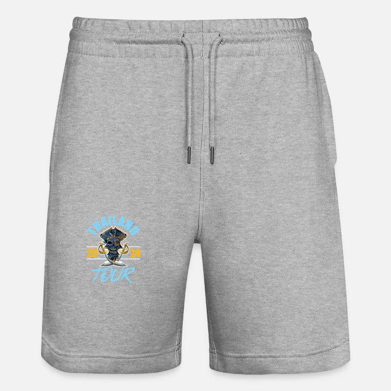 Thaïlande 2024 Skeleton - Short de jogging bio TRAINER Stanley/Stella unisexe - gris chiné