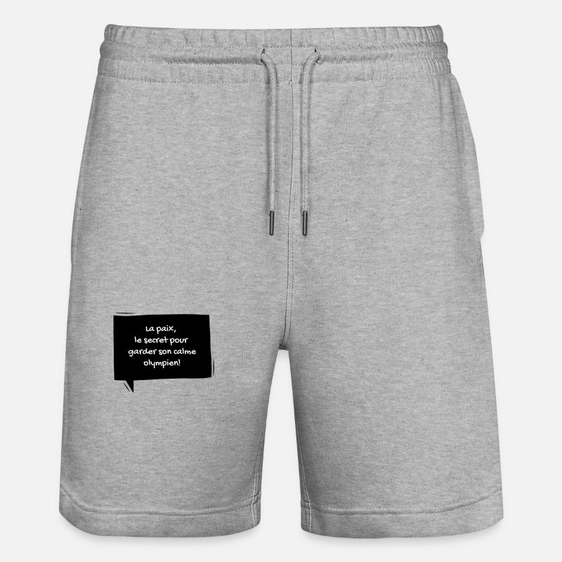 4 - Short de jogging bio TRAINER Stanley/Stella unisexe - gris chiné