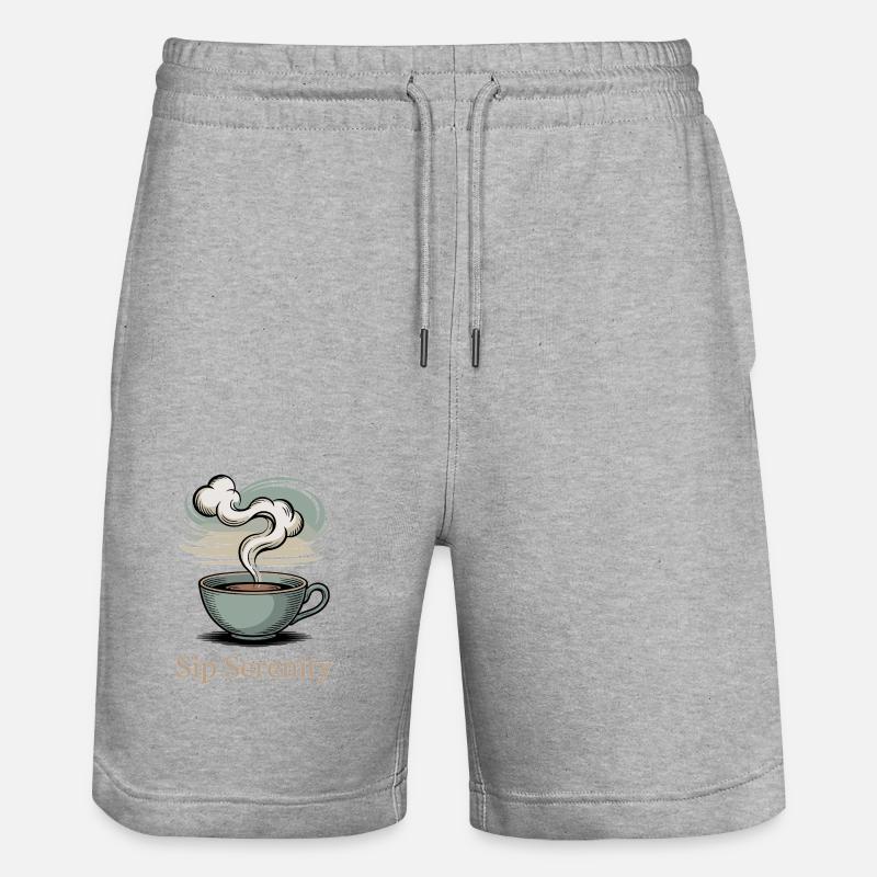 Siroter Serenity – Douce magie matinale - Short de jogging bio TRAINER Stanley/Stella unisexe - gris chiné