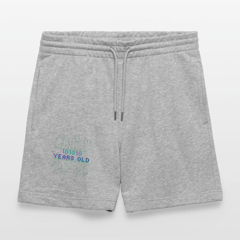 42nd Birthday 42 Years Old Binary Code Computer Science Stanley/Stella Trainer Unisex Organic Jogging Shorts