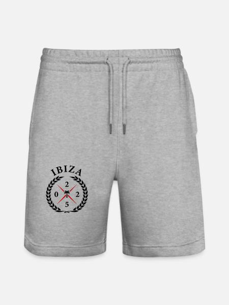 Ibiza 2025 - Stanley/Stella Trainer Unisex Organic Jogging Shorts - heather grey