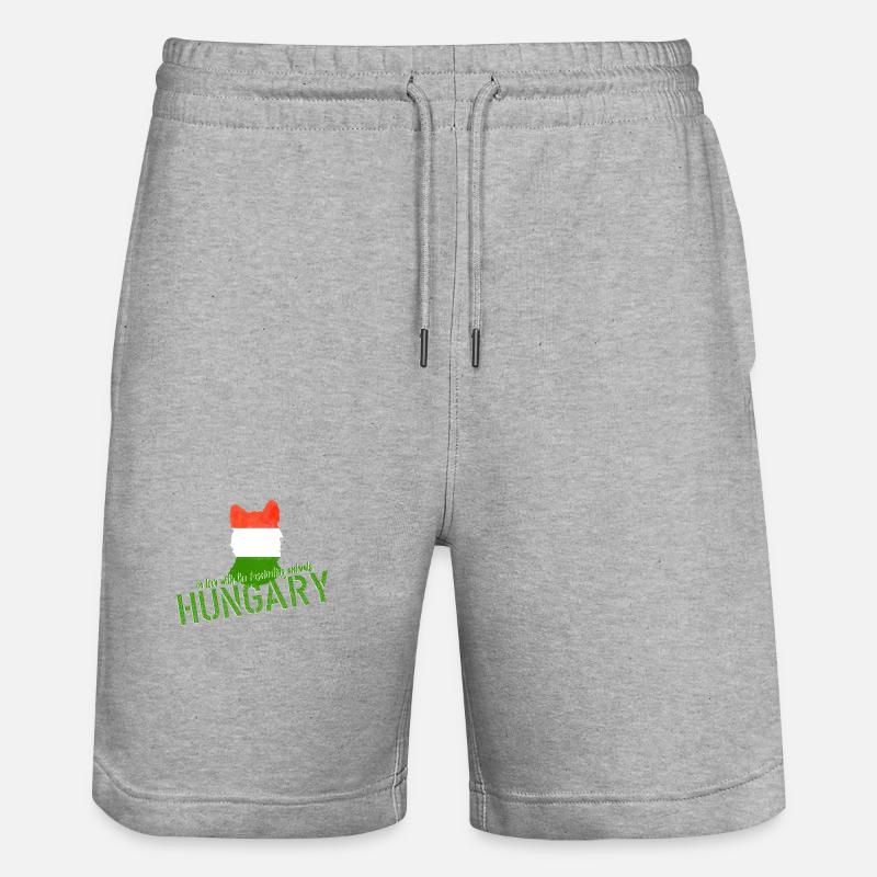 Hongrie Chacal Renard - Short de jogging bio TRAINER Stanley/Stella unisexe - gris chiné