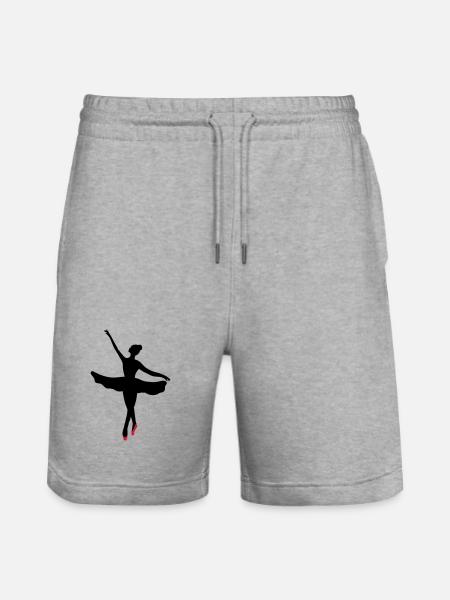 Ballet dancer - Stanley/Stella Trainer Unisex Organic Jogging Shorts - heather grey